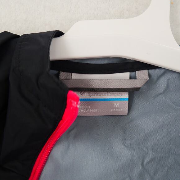 NEW Columbia Girl's 10/12 Switchback II Lightweight Rain Jacket Black Pink - Picture 5 of 10